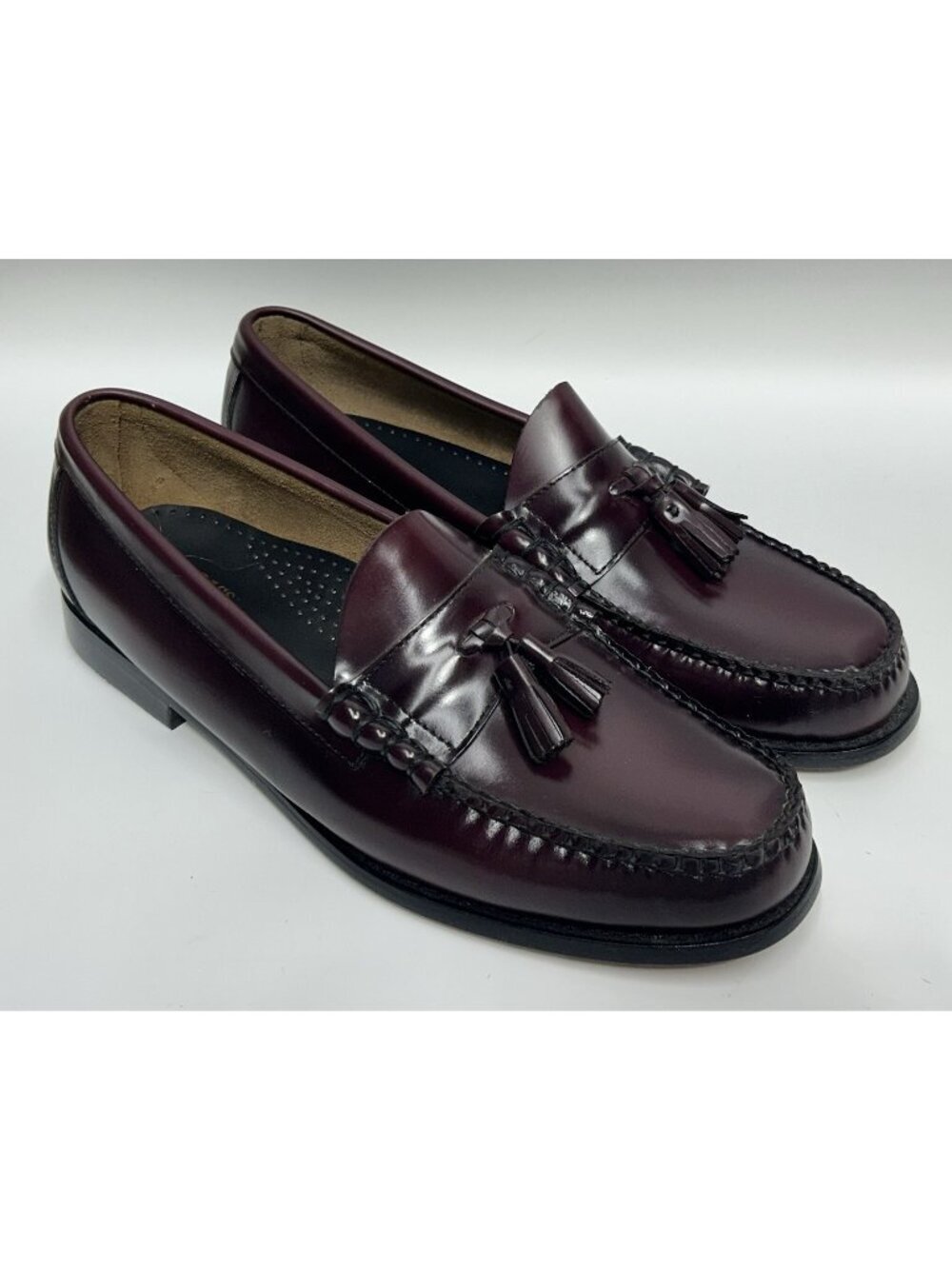 NEW G H Bass Lennox Tassel Weejuns Leather Loafers Men’s Sz 13 EE Burgundy Wine